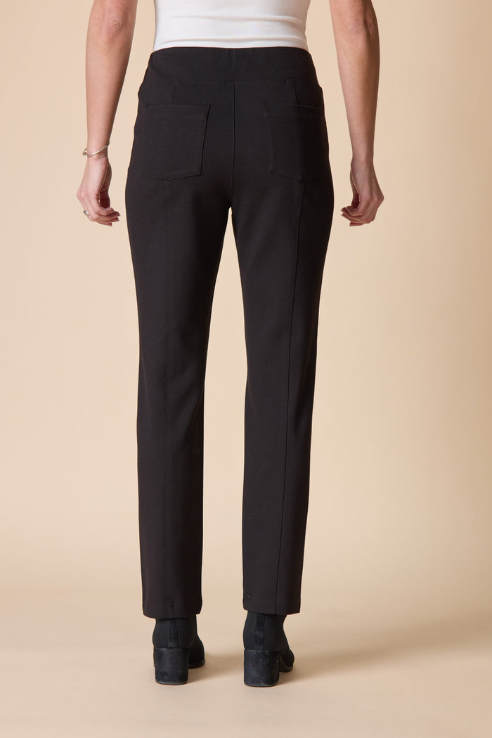 Women's Seamed Pocket Pant (Black or Burnt Umber) by Habitat Clothes