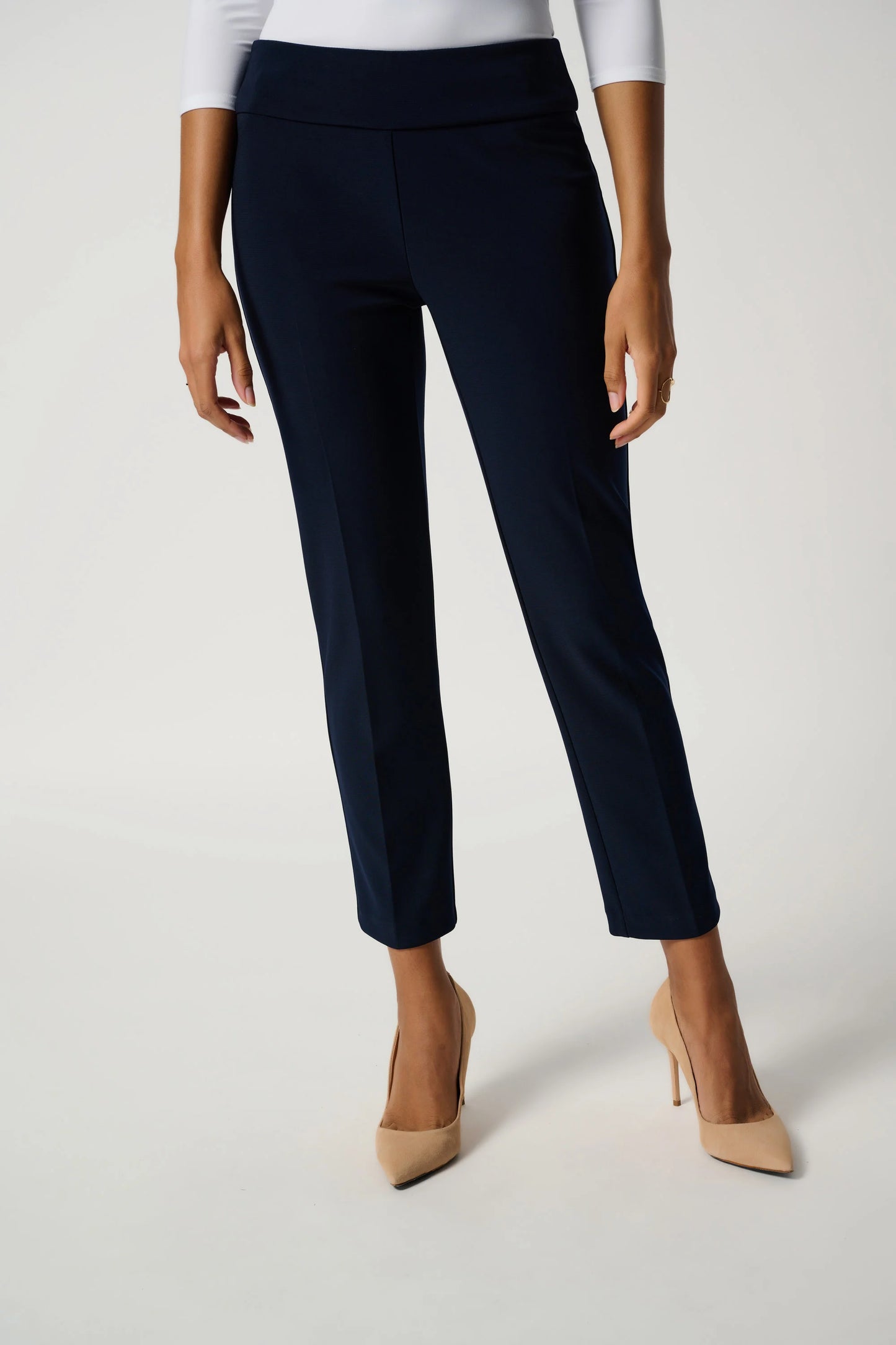 Women's Classic Cropped Pant 27" in Midnight Navy by Joseph Ribkoff