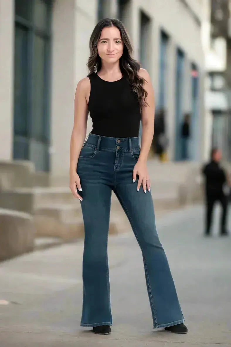 Final Sale No Refund or Return Petite 29" Fit and Flare Jean in Oretha by 1822 Denim