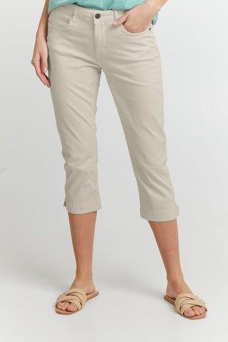 Capri Pant in Birch Beige by Fransa