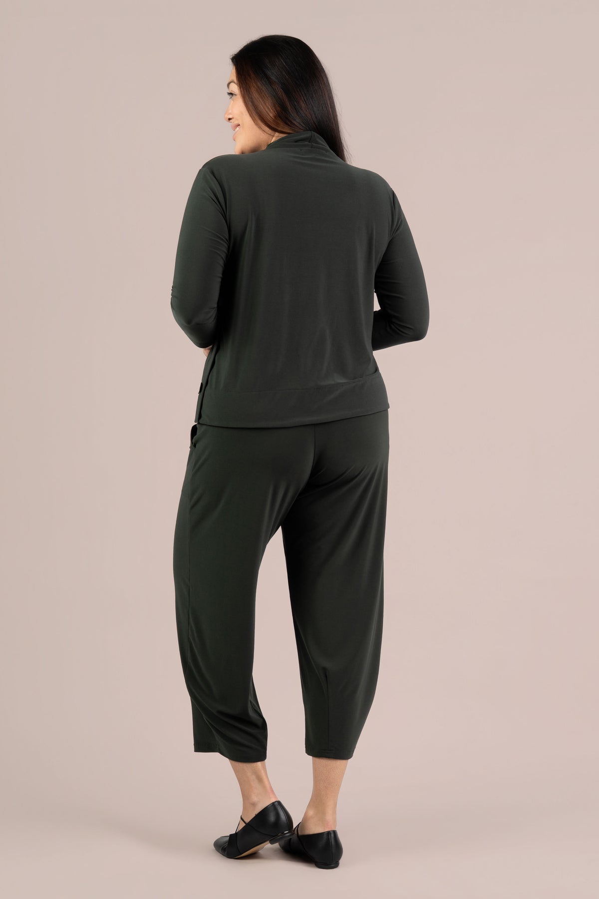 Top it Up 3/4 Sleeve in Juniper Green by Sympli