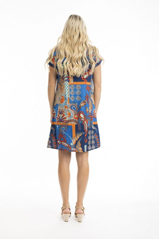 "Camps Bay" Patch Dress By Orientique Naturally Australian