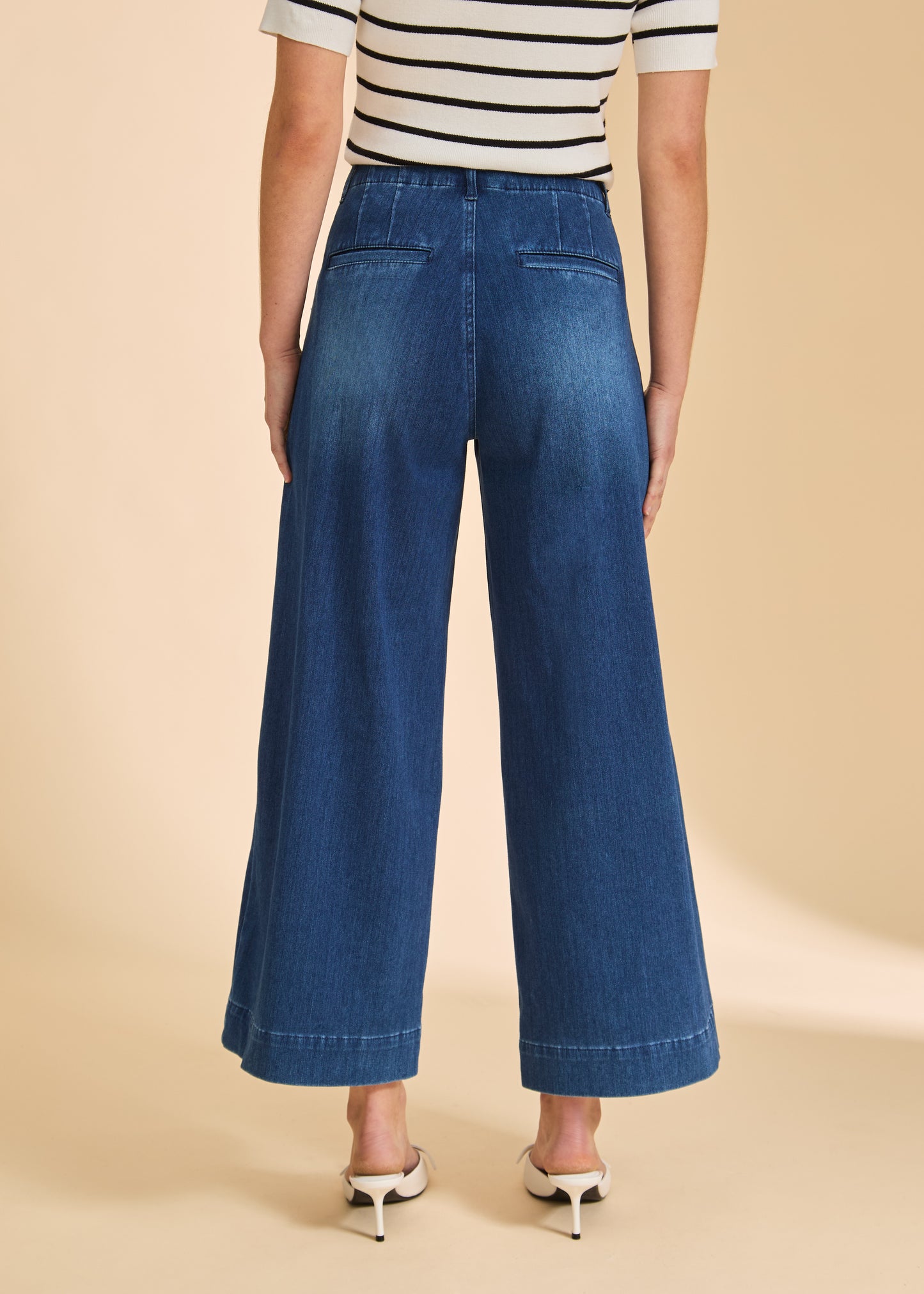 Women's Pull On Wide Crop Denim by French Dressing Jeans
