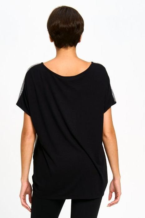 Colour Block Sparkle Top by Red Coral