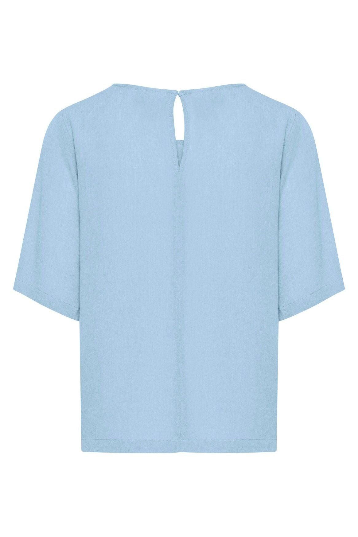 Women's Half Sleeve Blouse (Della Robbia Blue) by ICHI