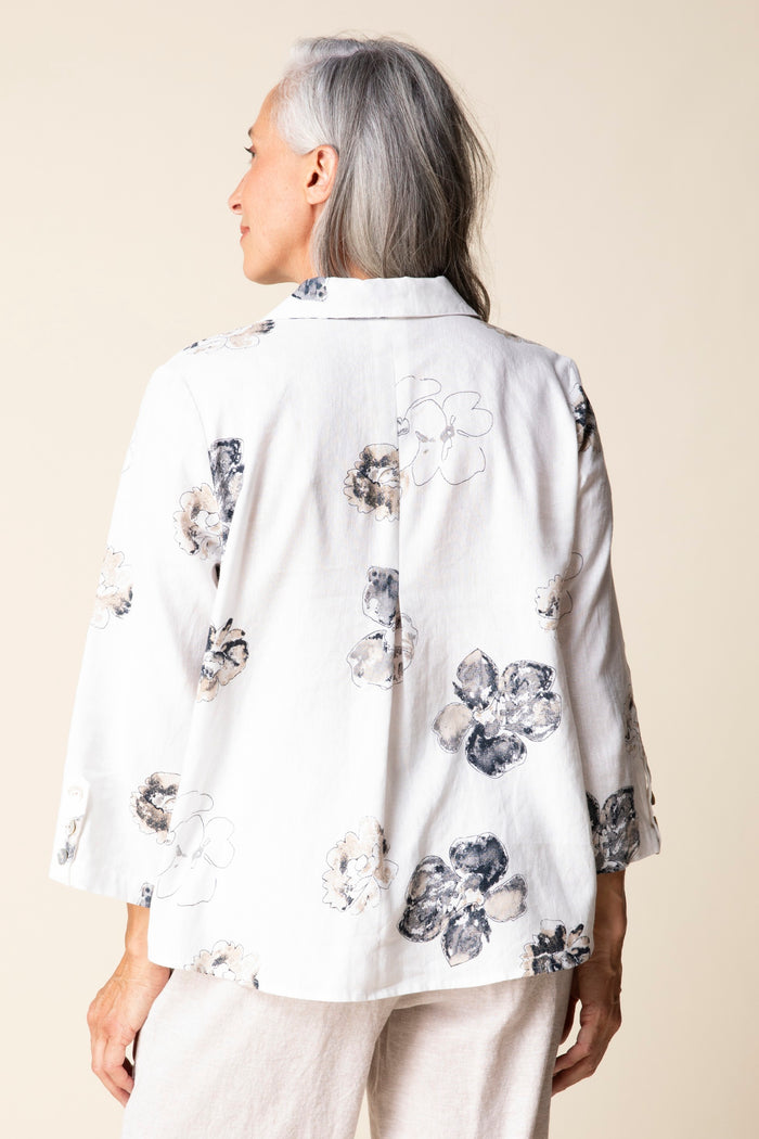Watercolour Floral Swing Shirt - Habitat Clothing