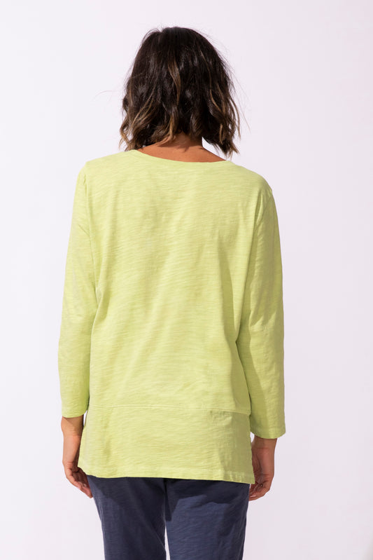 Impressionist Iguana Easy V Tee (Kiwi) - Escape by Habitat Clothing