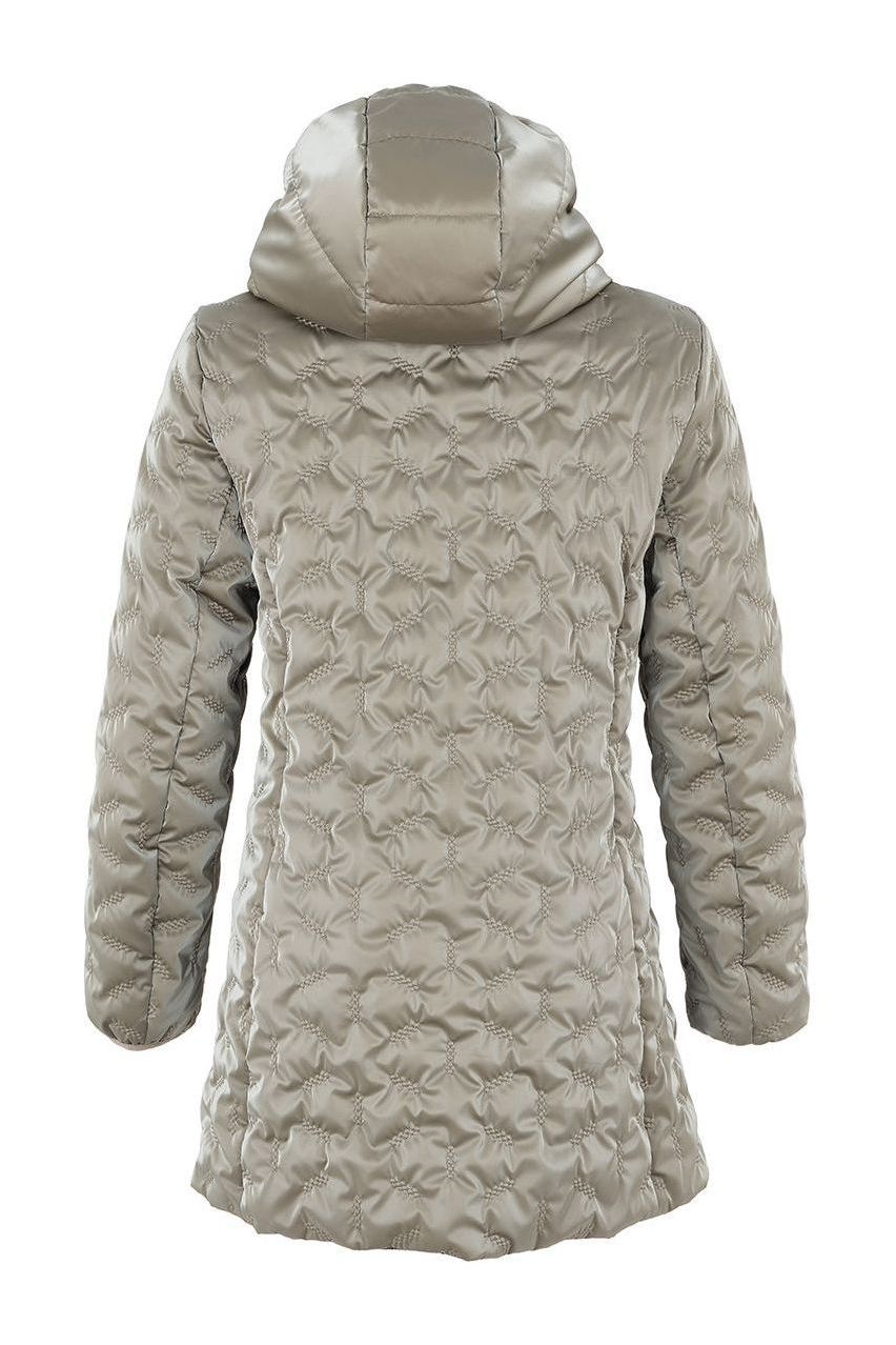 Women’s Taupe Quilted Jacket by Dolcezza
