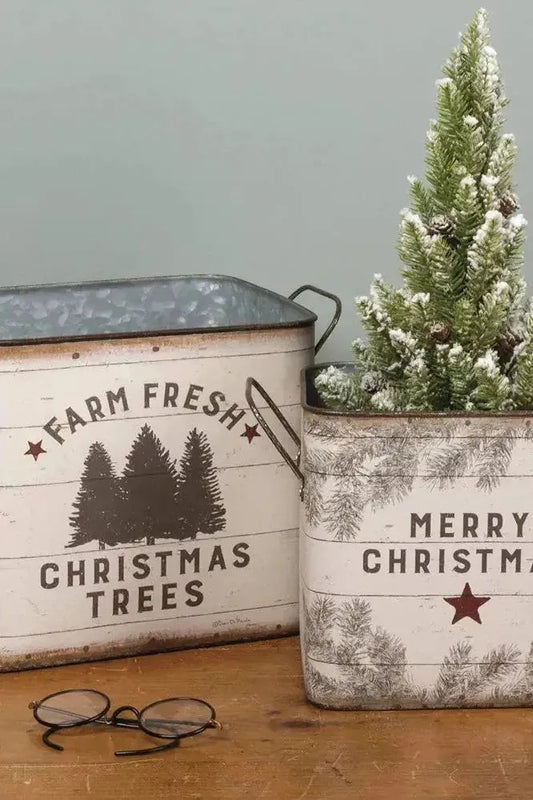 Primitives by Kathy 39896 Farmhouse Tin Buckets