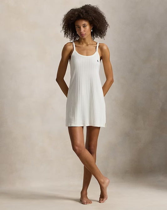 Embroidered Cami in Egret by Polo Ralph Lauren