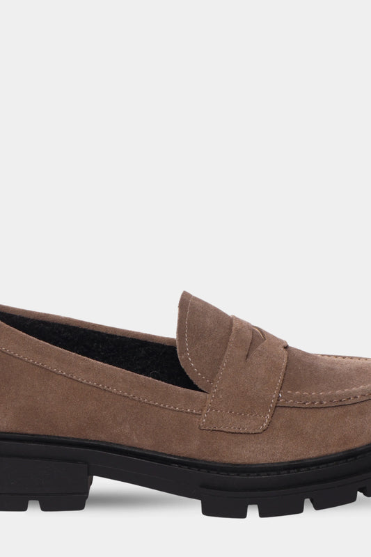 Women's Laurel Loafer by Aqua Diva in Taupe
