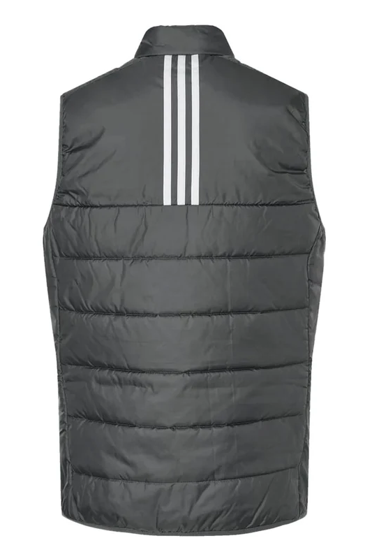 Women's Puffer Vest in Grey 3 Stripes by Adidas