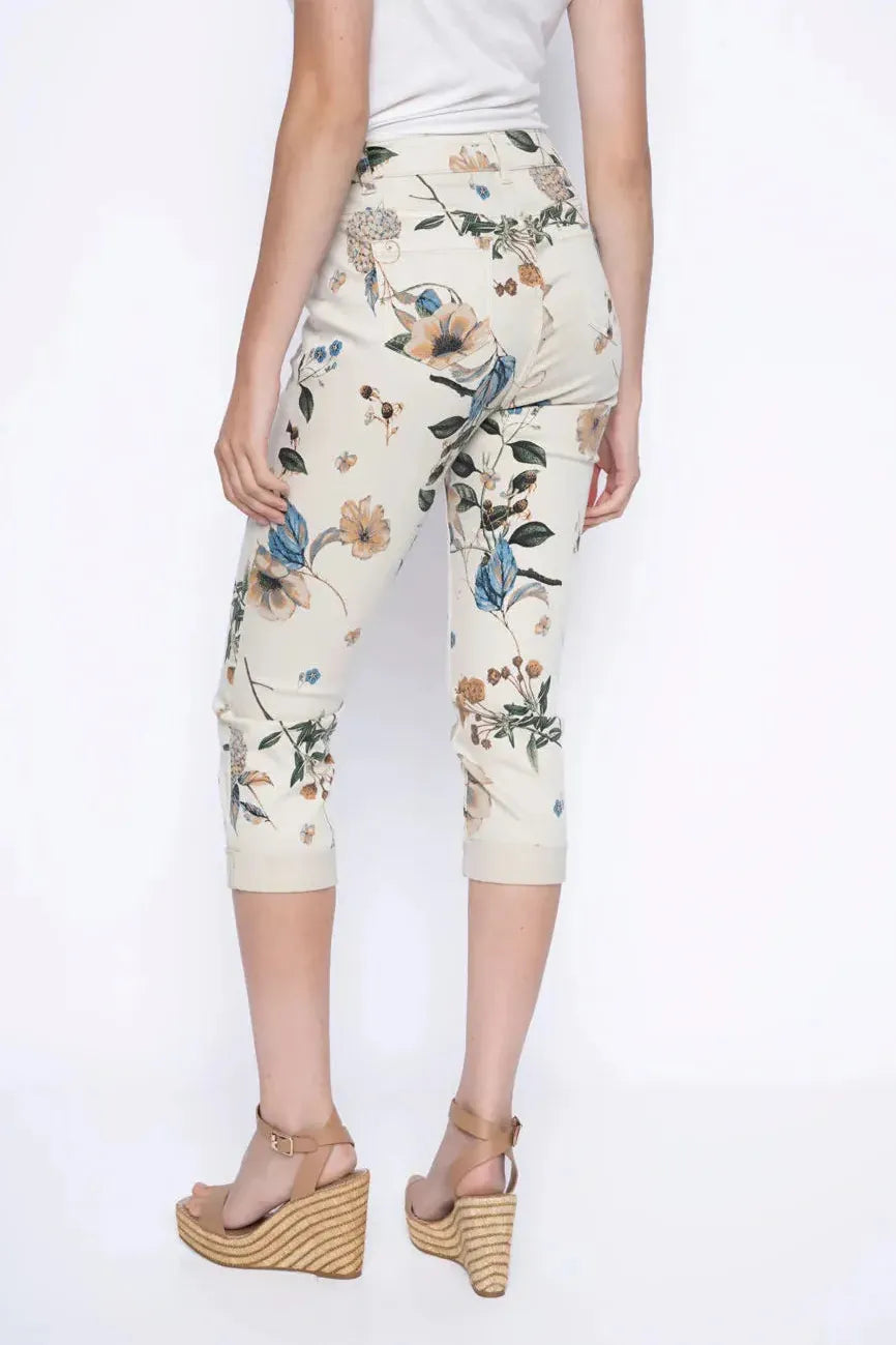 Floral Capri Pants by Picadilly Canada