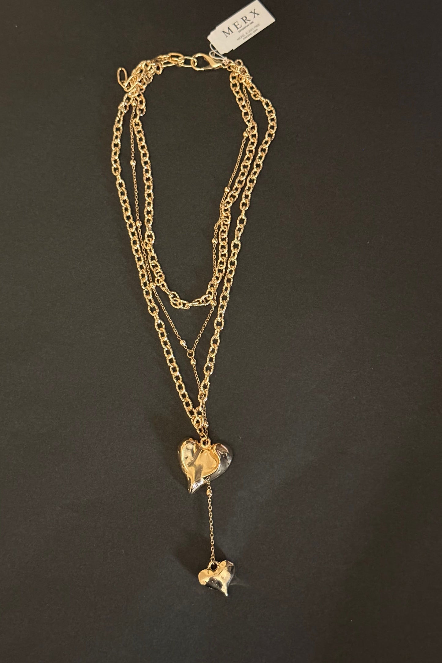 Layered Hearts Fashion Chain by Merx