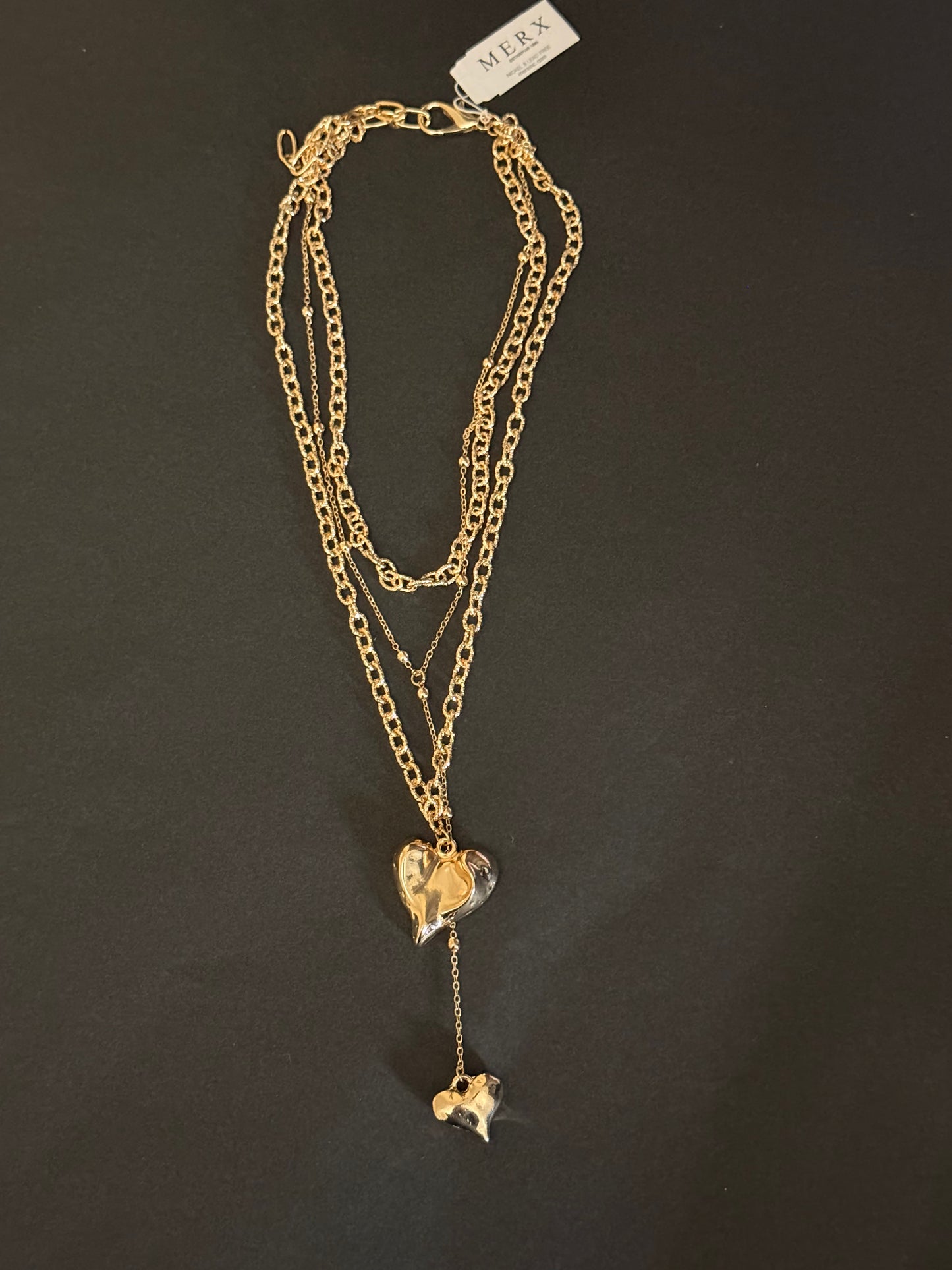 Layered Hearts Fashion Chain by Merx