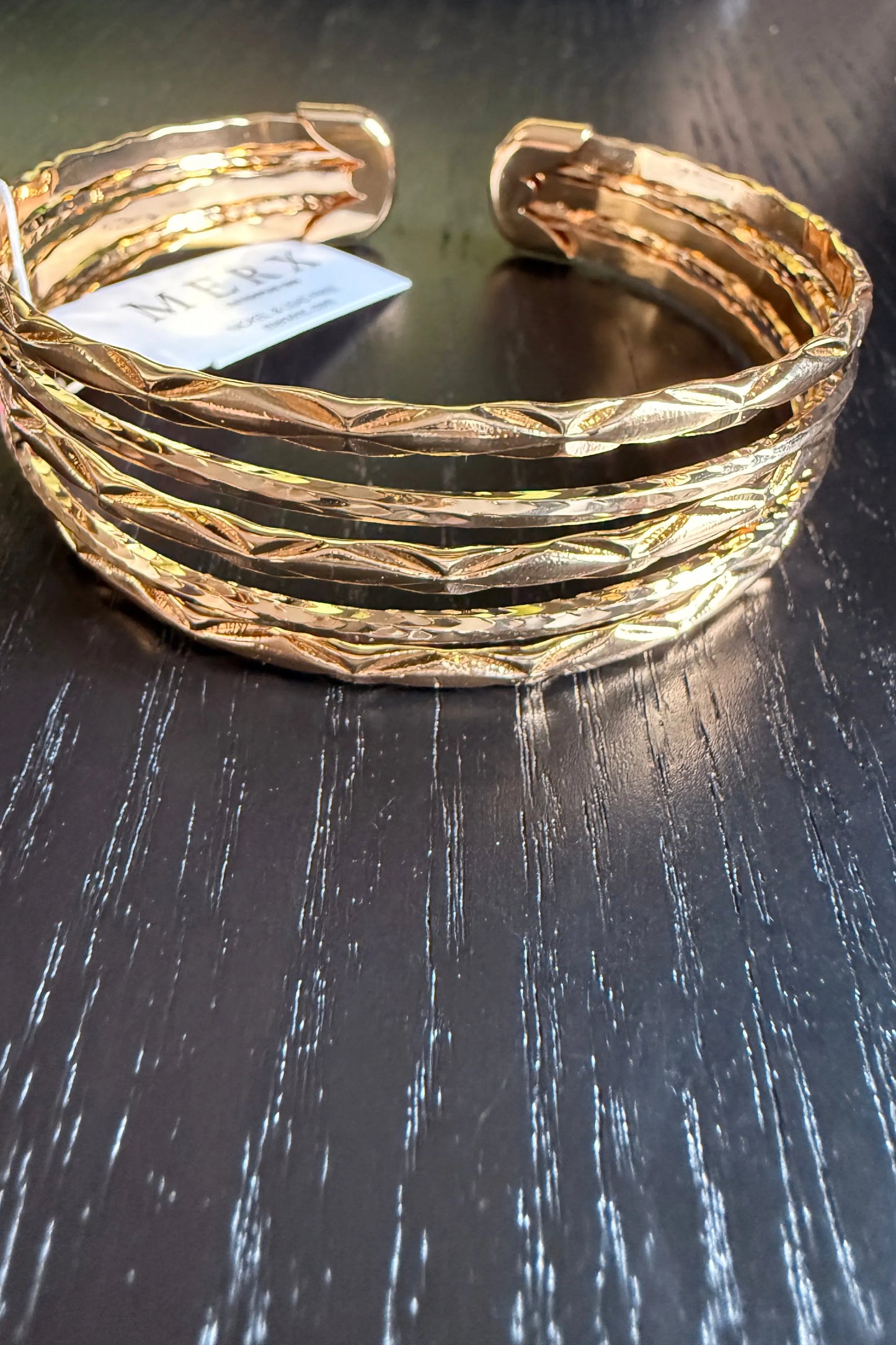 Women's 5 Strand Gold Tone Bracelet by Merx