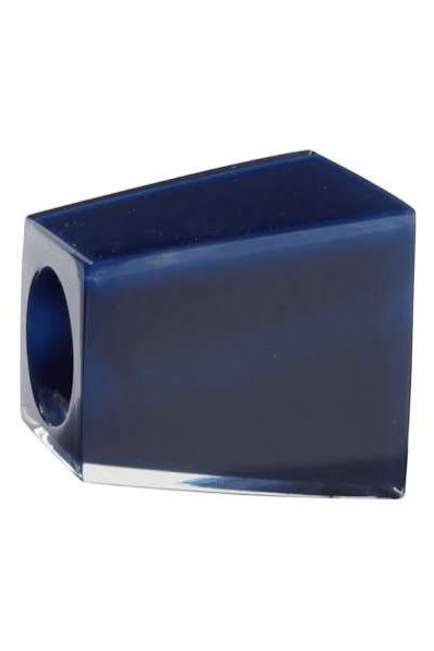 Resin Pyramid Bead in Navy by Zsiska