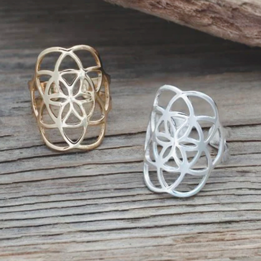 Seed of Life Ring in Gold or Silver