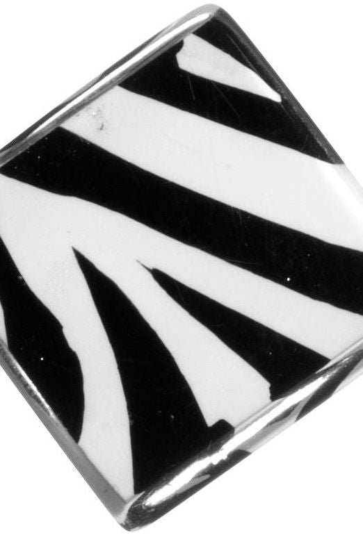 Musee (Zebra)Square Bead - Bliss by Zsiska