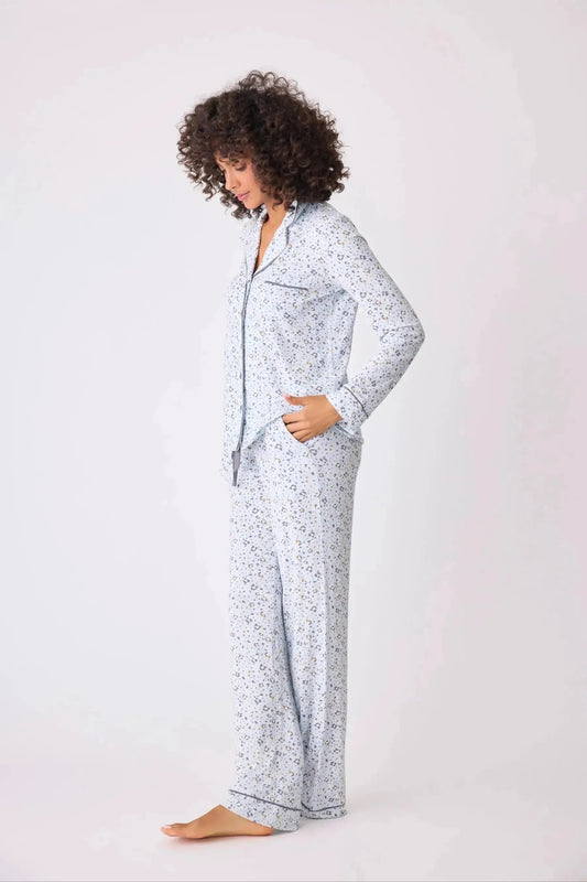 Wild Dreams Modal Floral Leopard PJ Set By PJ Salvage