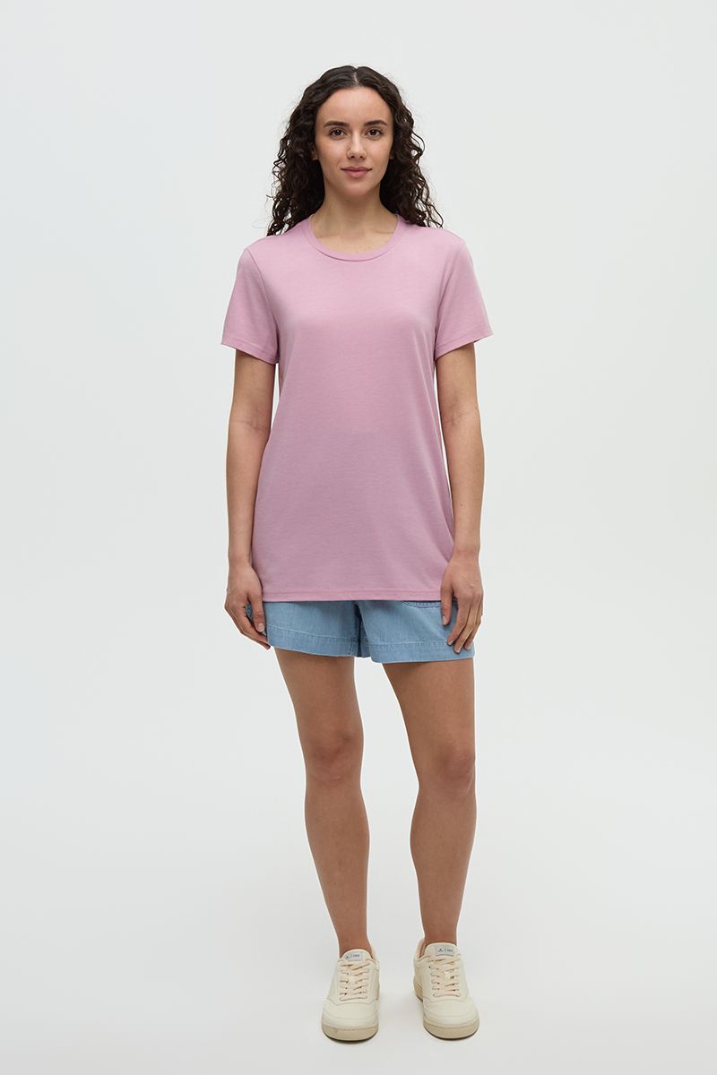 Winslow T-Shirt in Pink Sand Heather by Tentree