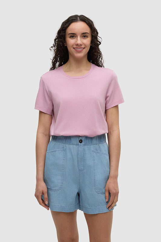 Winslow T-Shirt in Pink Sand Heather by Tentree