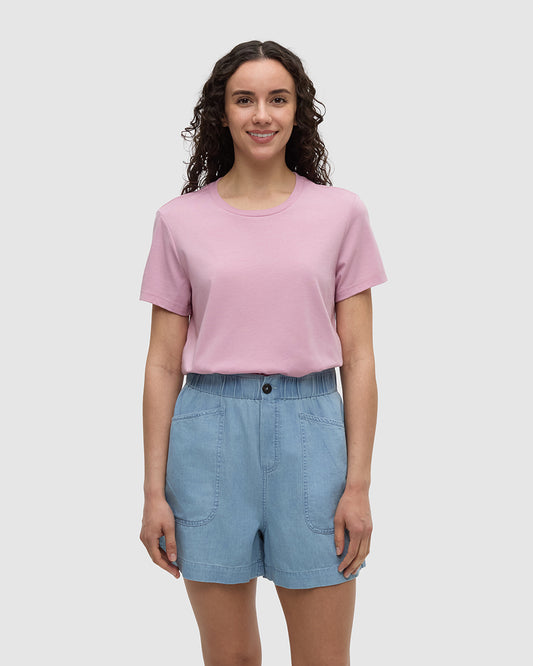 Winslow T-Shirt in Pink Sand Heather by Tentree