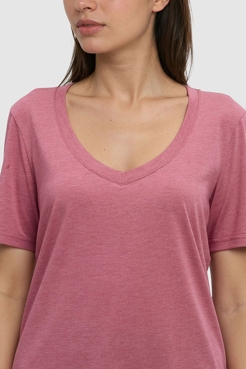 Tentree Women’s Brackley T-Shirt in Rosewood Heather