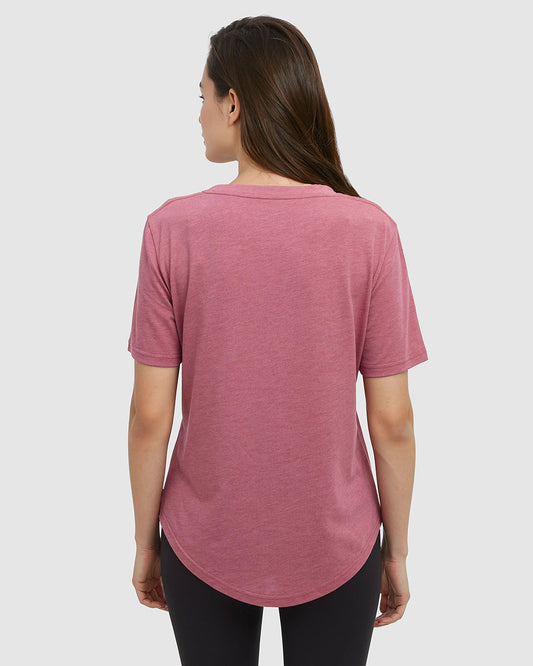 (Coming Soon) Brackley T-Shirt in Rosewood Heather by Tentree