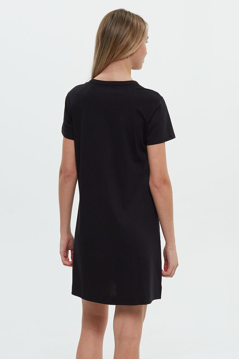 Birchwood Dress in Meteorite Black by Tentree