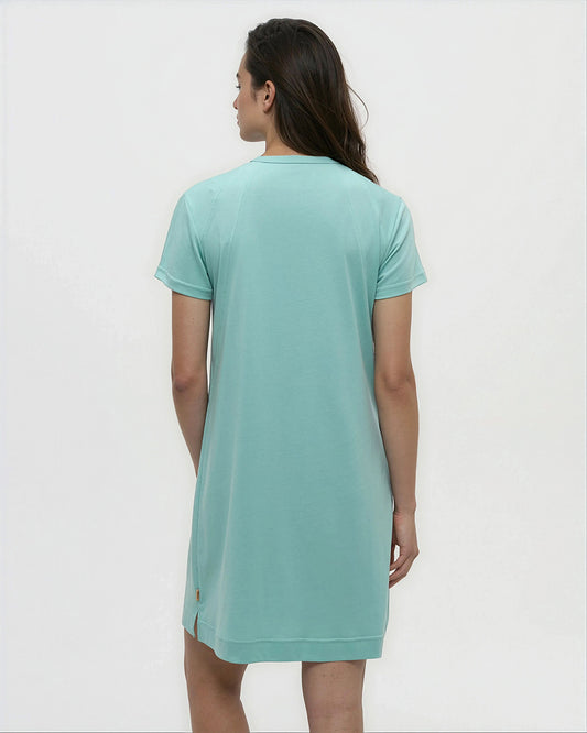 (Coming Soon) Birchwood Dress in Turquoise Sky by Tentree