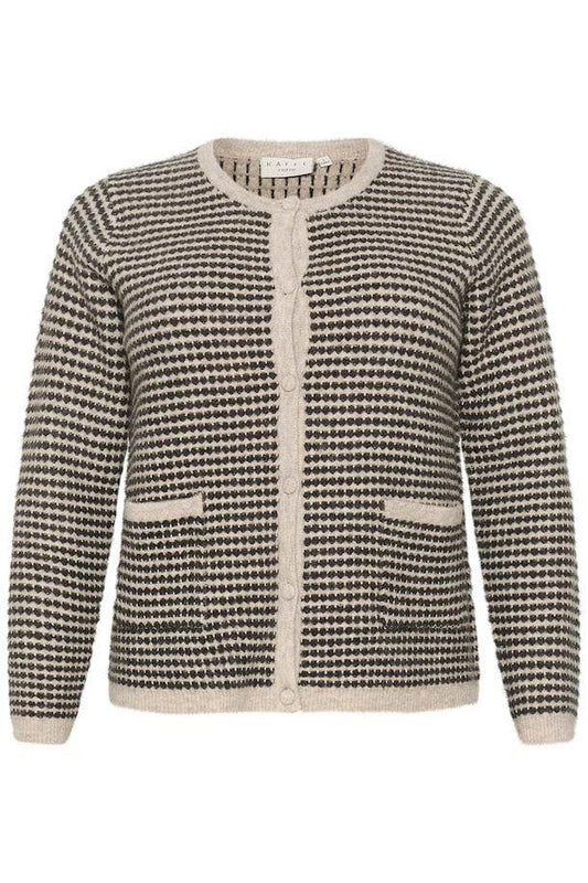 Women's Knit Button Front Cardigan by Kaffe Curve