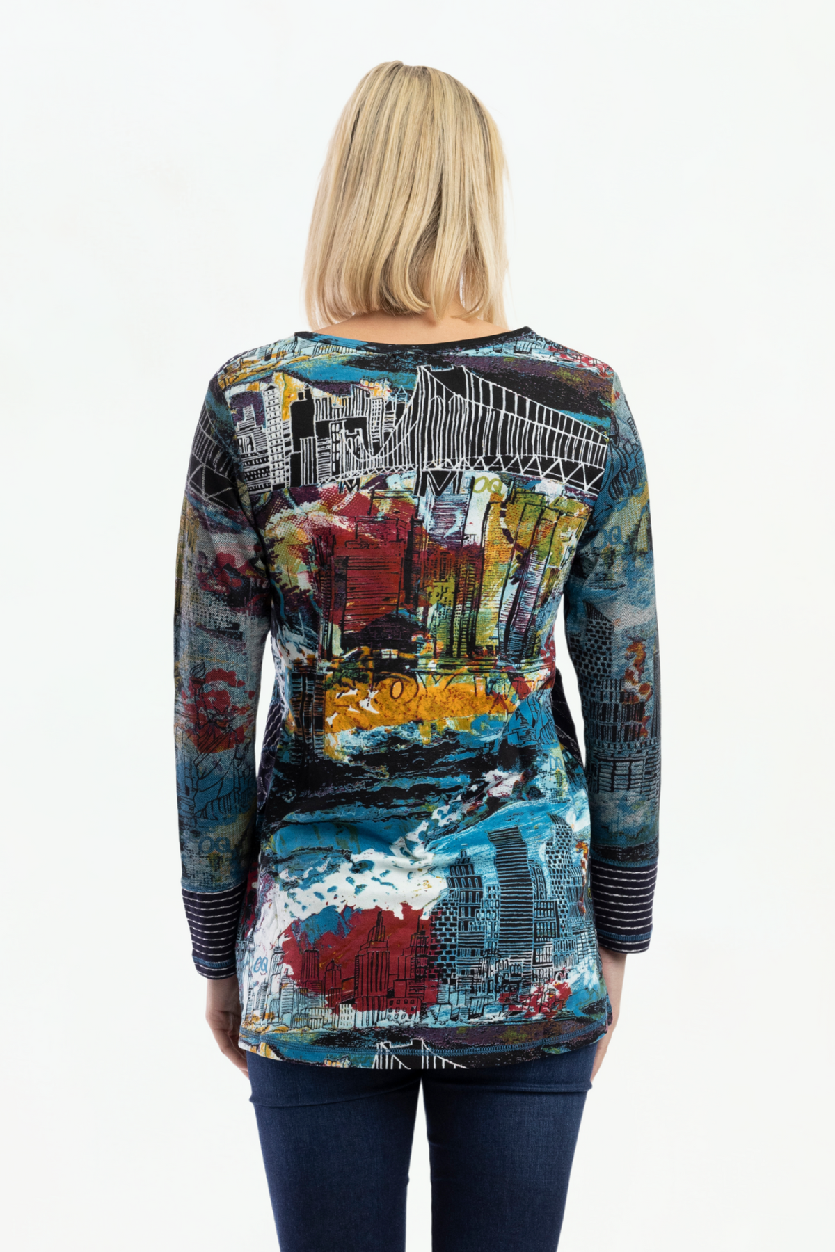 Women's 'New York, New York' Patch Tunic by Orientique Naturally Australian