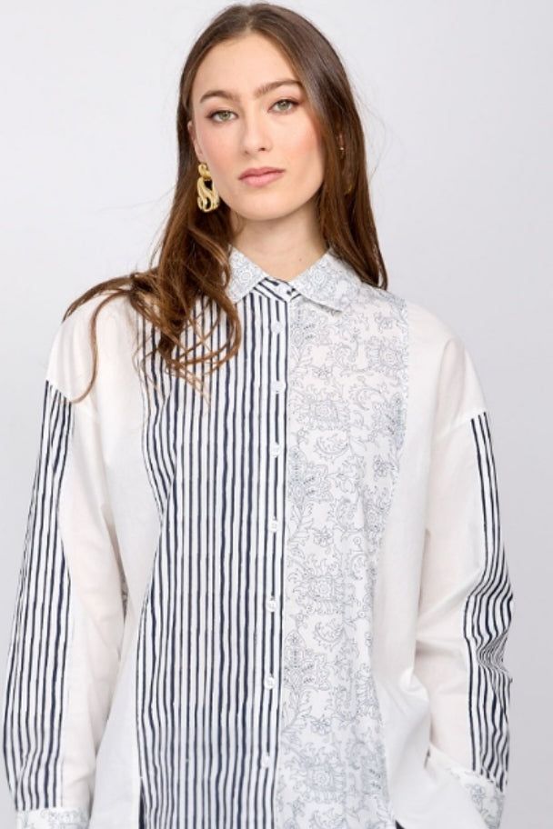 Long Sleeve Button Up Shirt-Emproved