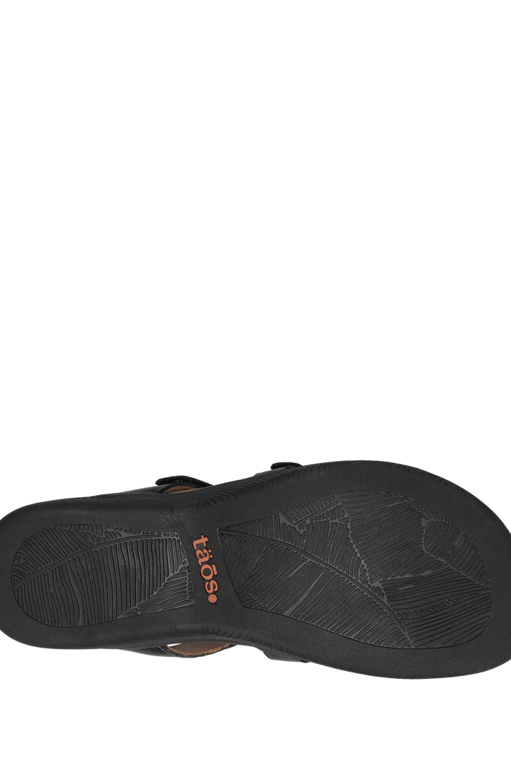 Women's Prize 4 Leather Slide Sandal in Black by Taos