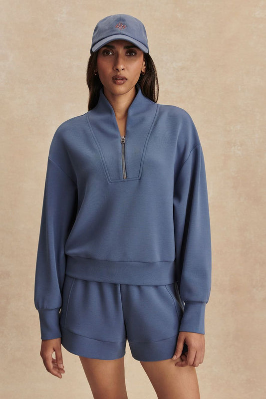 "Coming Soon" Atrium High Rise Short 4.5 in Bijou Blue by Varley UK