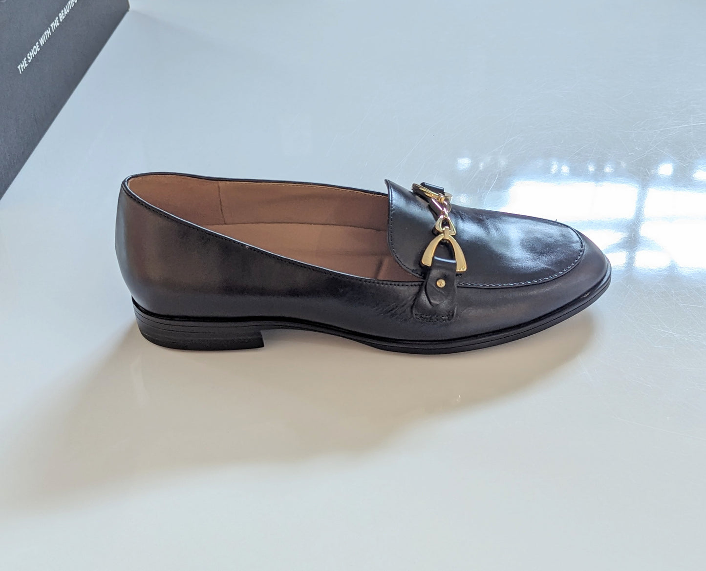 Gala Black Leather Loafer by Naturalizer