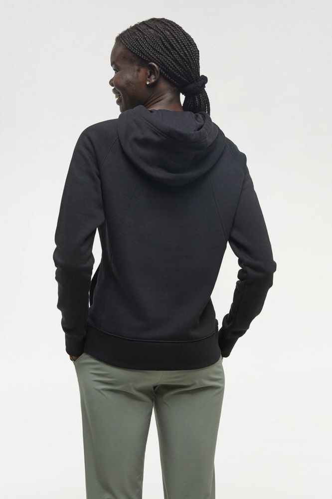 Women's Elm Hoodie in Meteorite Black by Tentree