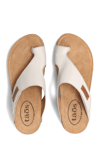 The Loop Women's Sandals by TAOS Footwear in Off White