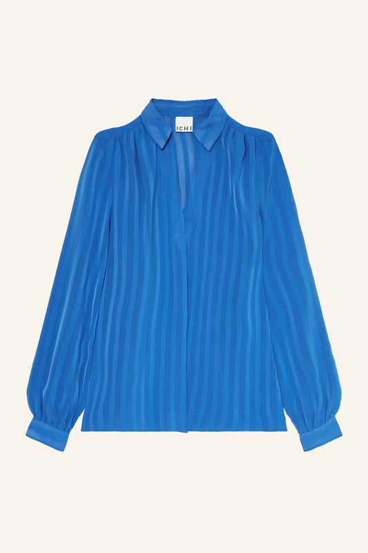 Pullover Blouse in Blue by ICHI