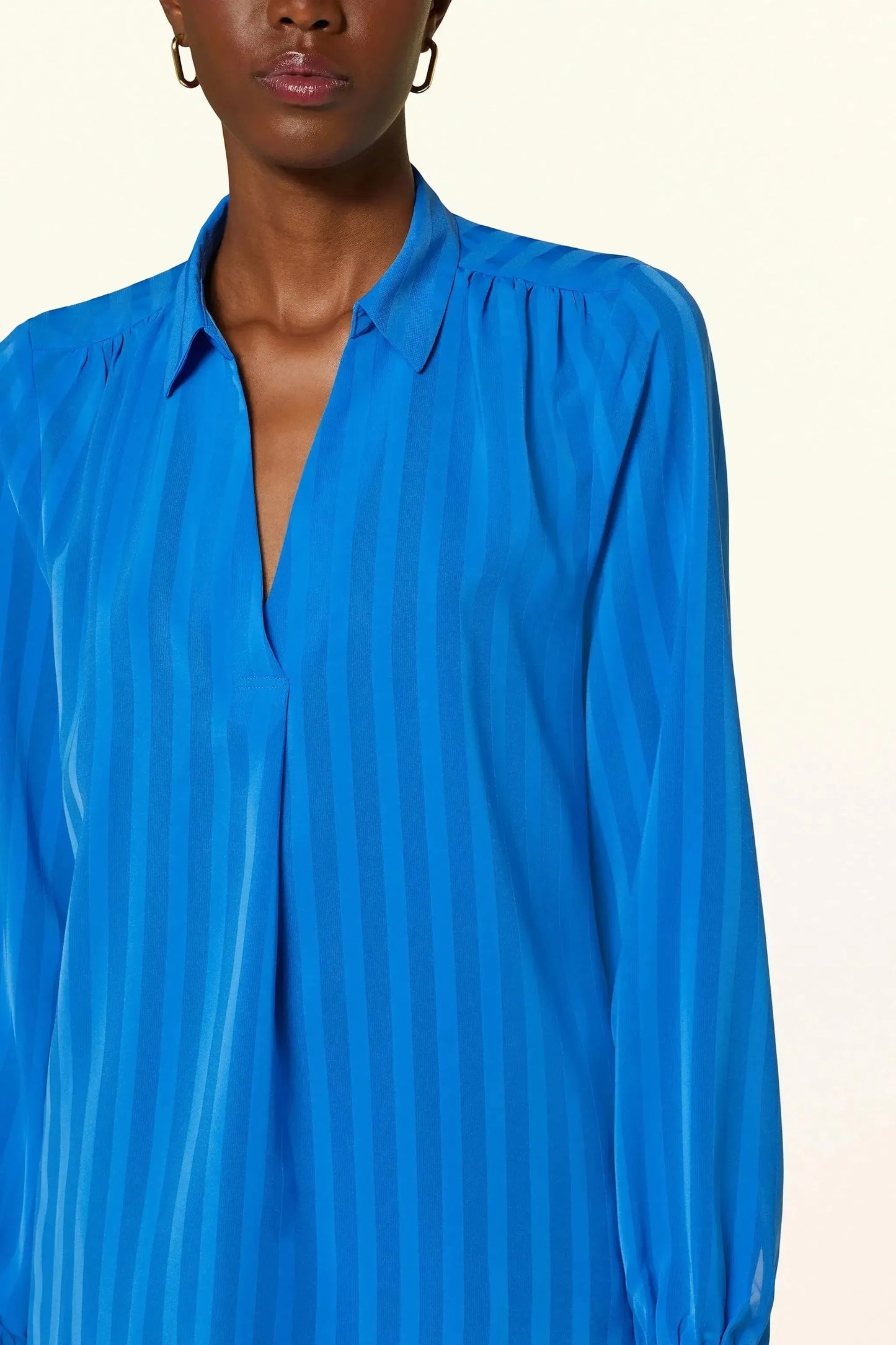 Pullover Blouse in Blue by ICHI