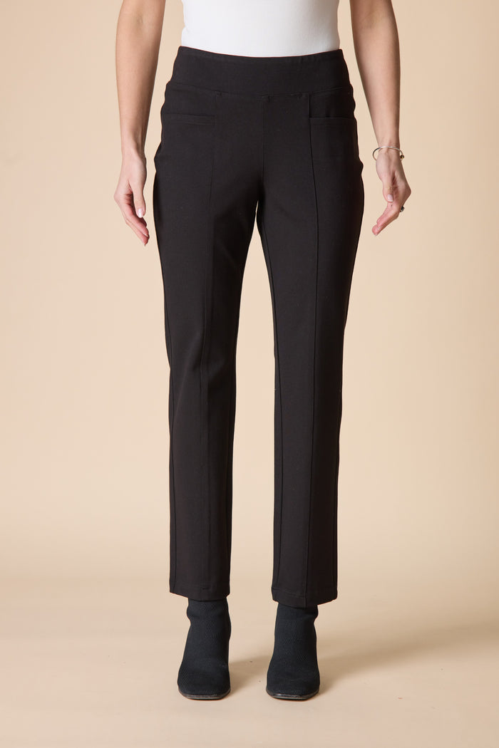 Women's Seamed Pocket Pant (Black or Burnt Umber) by Habitat Clothes