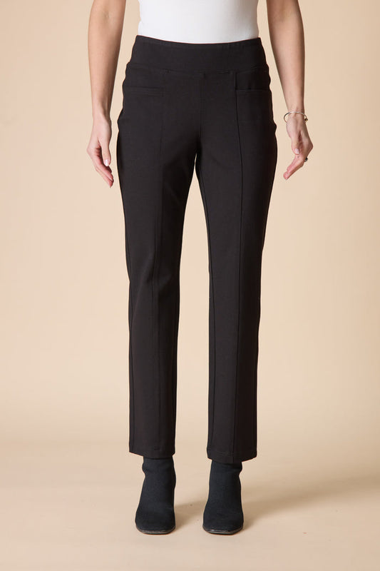 Women's Seamed Pocket Pant (Black or Burnt Umber) by Habitat Clothes