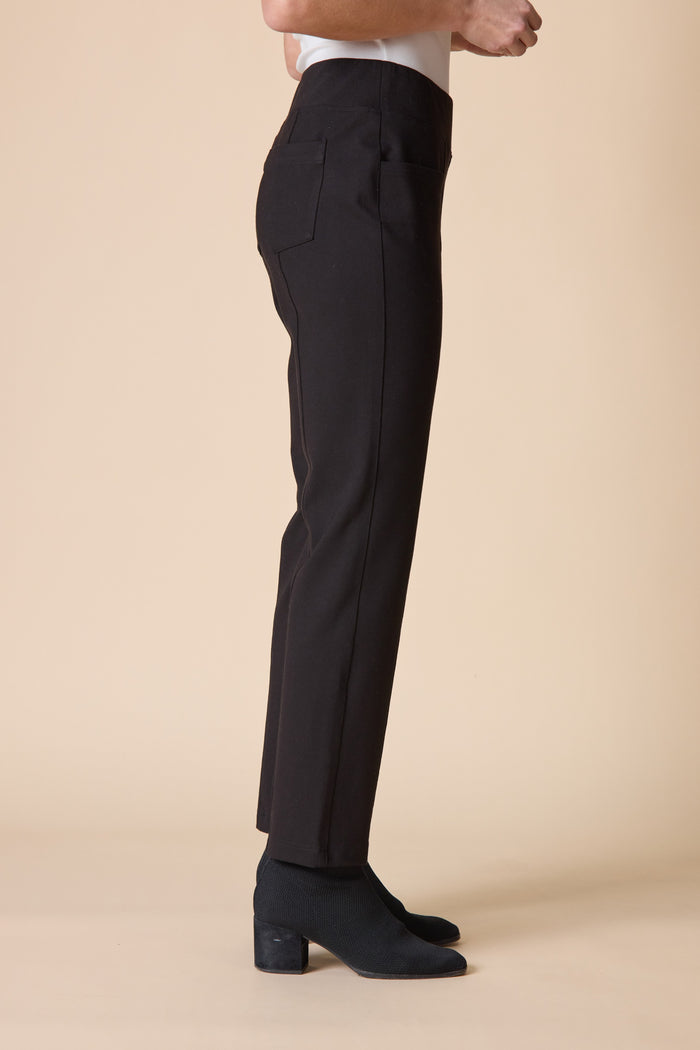 Women's Seamed Pocket Pant (Black or Burnt Umber) by Habitat Clothes