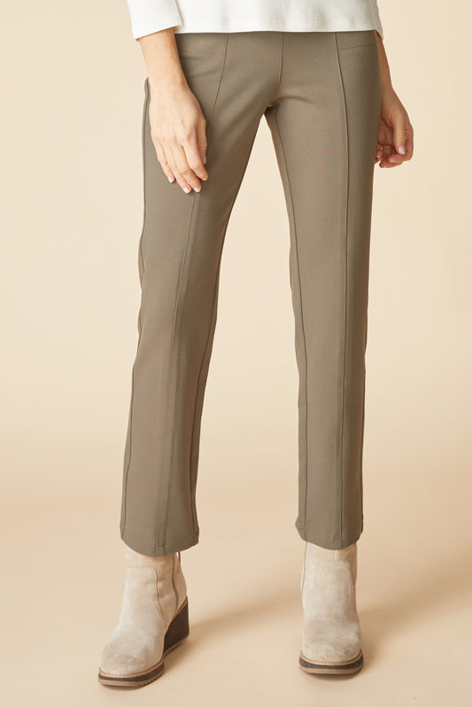 Women's Seamed Pocket Pant in Umber Green by Habitat Clothing