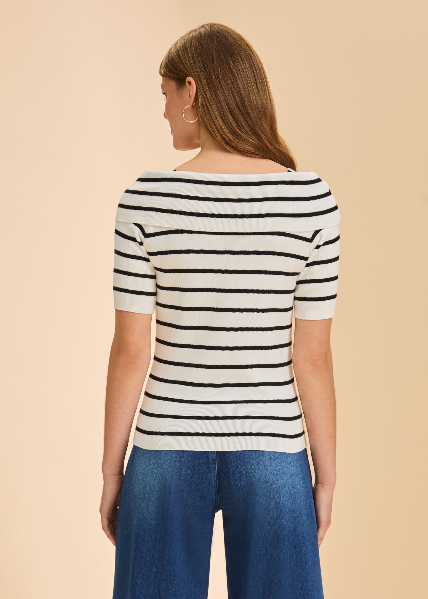 Women's Boat Neck Coastal Stripe Top by French Dressing Jeans