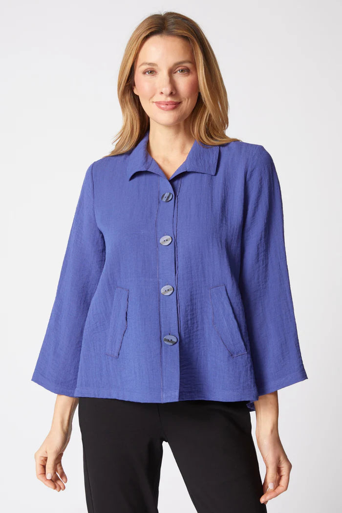 Women's Express Travel Pleat Back Jacket in Midnight by Habitat Clothing