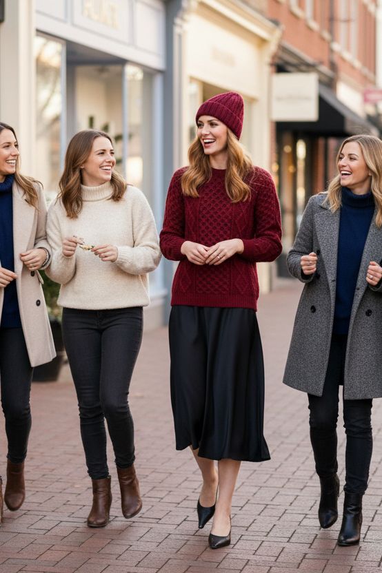 Éireann Ladies/Unisex Traditional Aran Superset Merino Sweater in Rua Red by Aran Woolen Mills