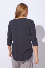 Women's 100 % Peruvian Cotton Decoupage Long Sleeve Top - Escape by Habitat