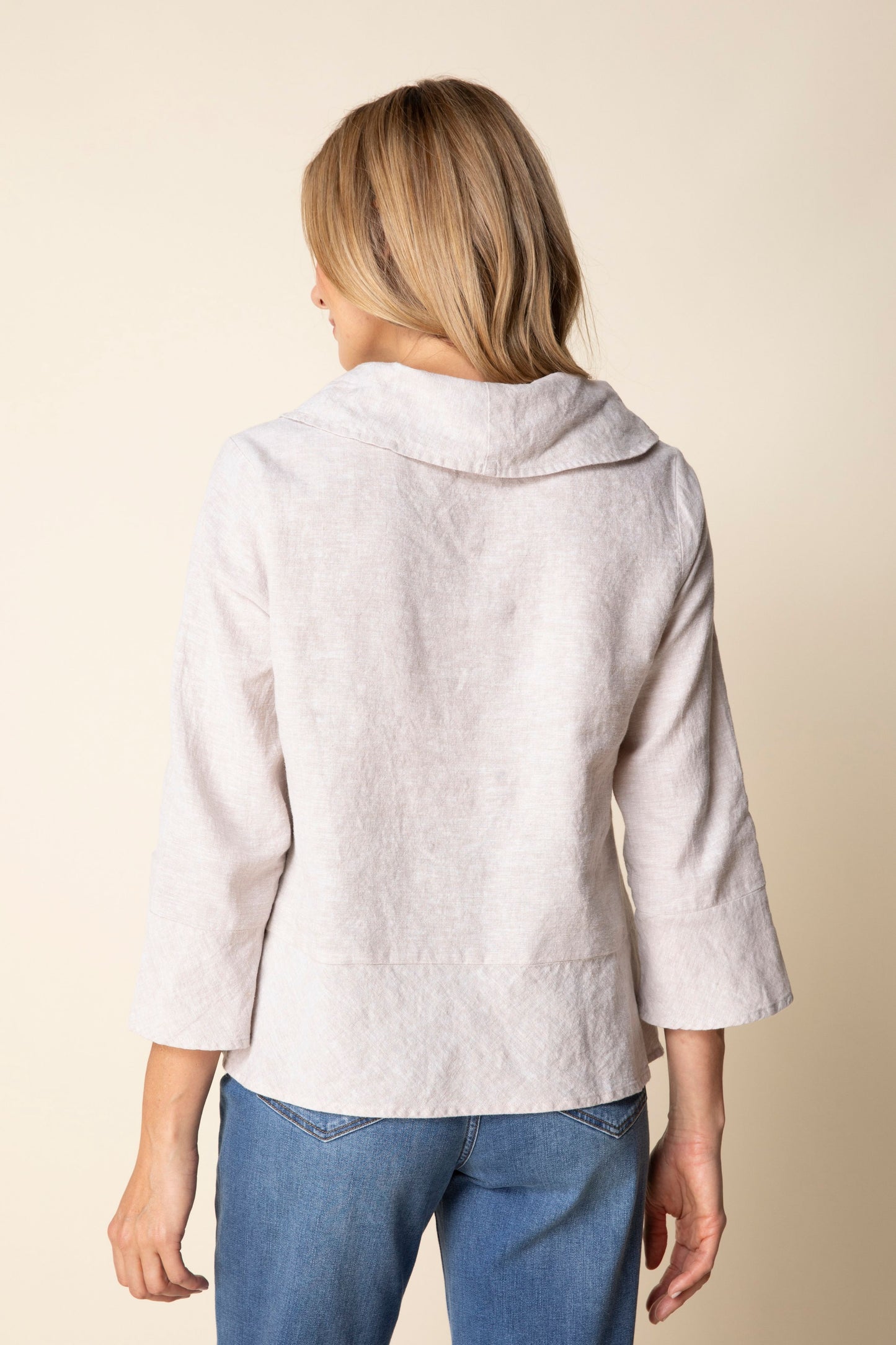 Layered Flounce Top (Oatmeal) by Habitat Clothing